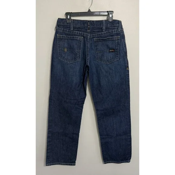 Ariat FR Men's 32x32 M3 Loose Straight Flame Resistant Denim Blue Jeans - Picture 3 of 7